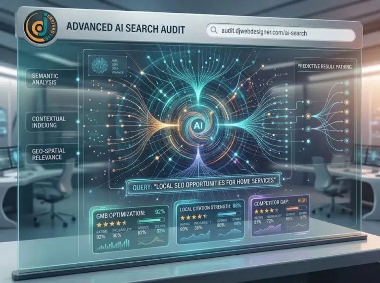 See how AI evaluates your website for local search visibility and recommendations