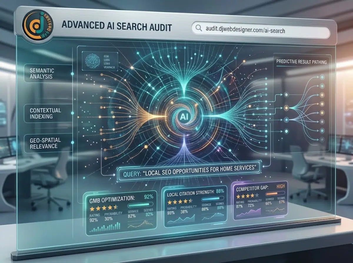 See how AI evaluates your website for local search visibility and recommendations
