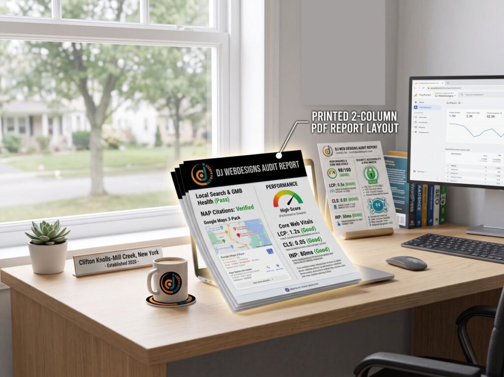 printable pdf seo audit report desk photo
